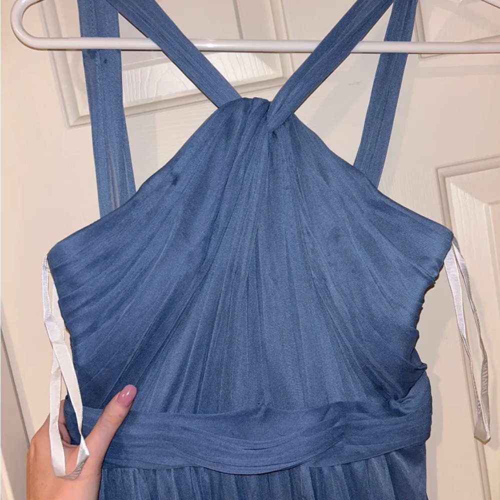 David's Bridal High Neck Dress